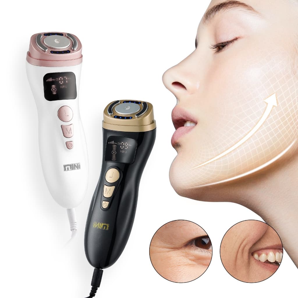Mini Hifu Pele Apertar e Firming Machine, RF EMS PULSE LED, 3rd Gen, Rugas Remover, Linha Fina, Reduzir Rugas, 4 em 1
