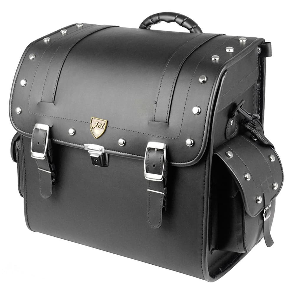 Alforge Traseiro Wester Custom 35 Litros em Couro Sintético C/ Cravos C/ Chave