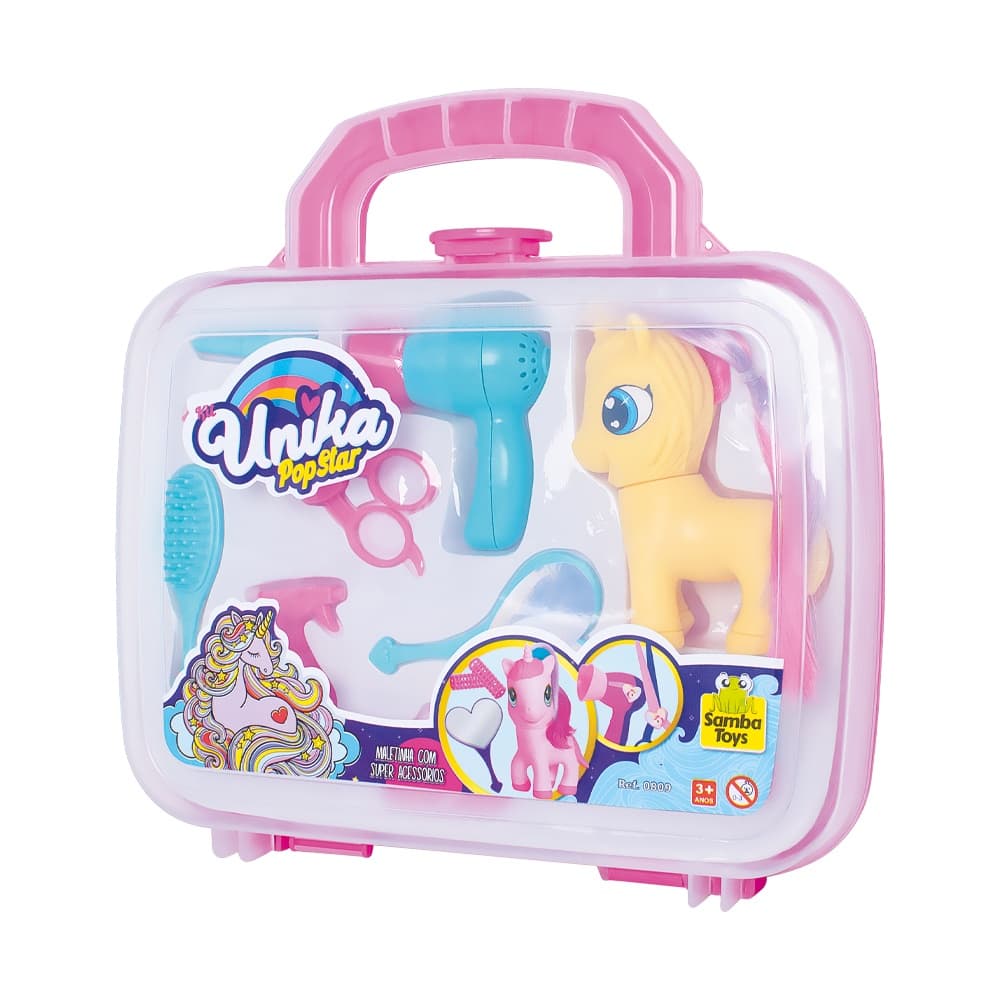 Maletinha Unika Pop Star Unicórnio com Acessórios Samba Toys
