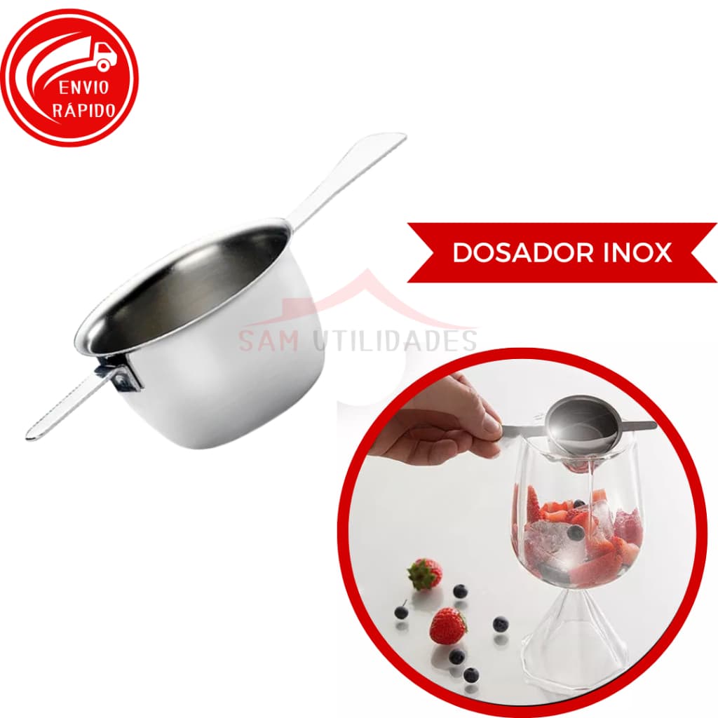 Dosador de Bebidas Inox 50ml para Drinks Bebidas Doses Wisky Bar Restaurante Barman e Bartander