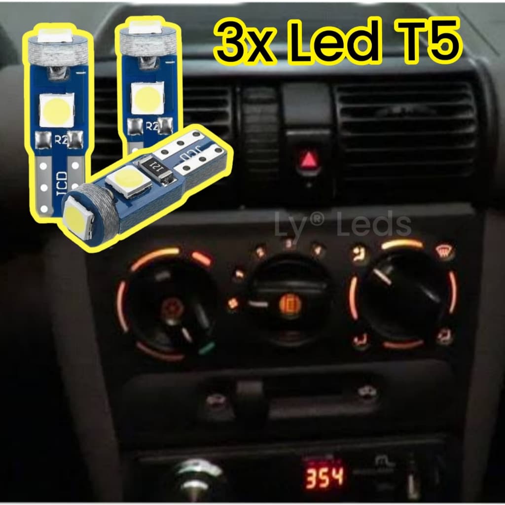 Kit Com Lampadas Led Para Painel Corsa Classic WInd Com 3 Unidades