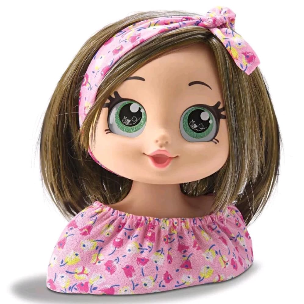 Boneca Para Pentear e Maquiar Busto Brinquedo de Menina - Bee Toys