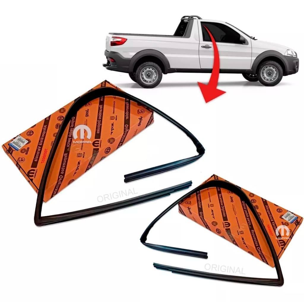 CANALETA VIDRO STRADA PALIO SIENA PARA MODELOS 2 PORTAS APOS 2004 ORIGINAL