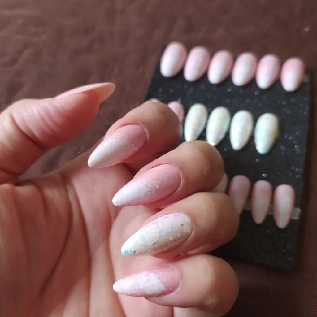 Unha Postiça Realista Almond Unhas Postiças  - 20 unhas