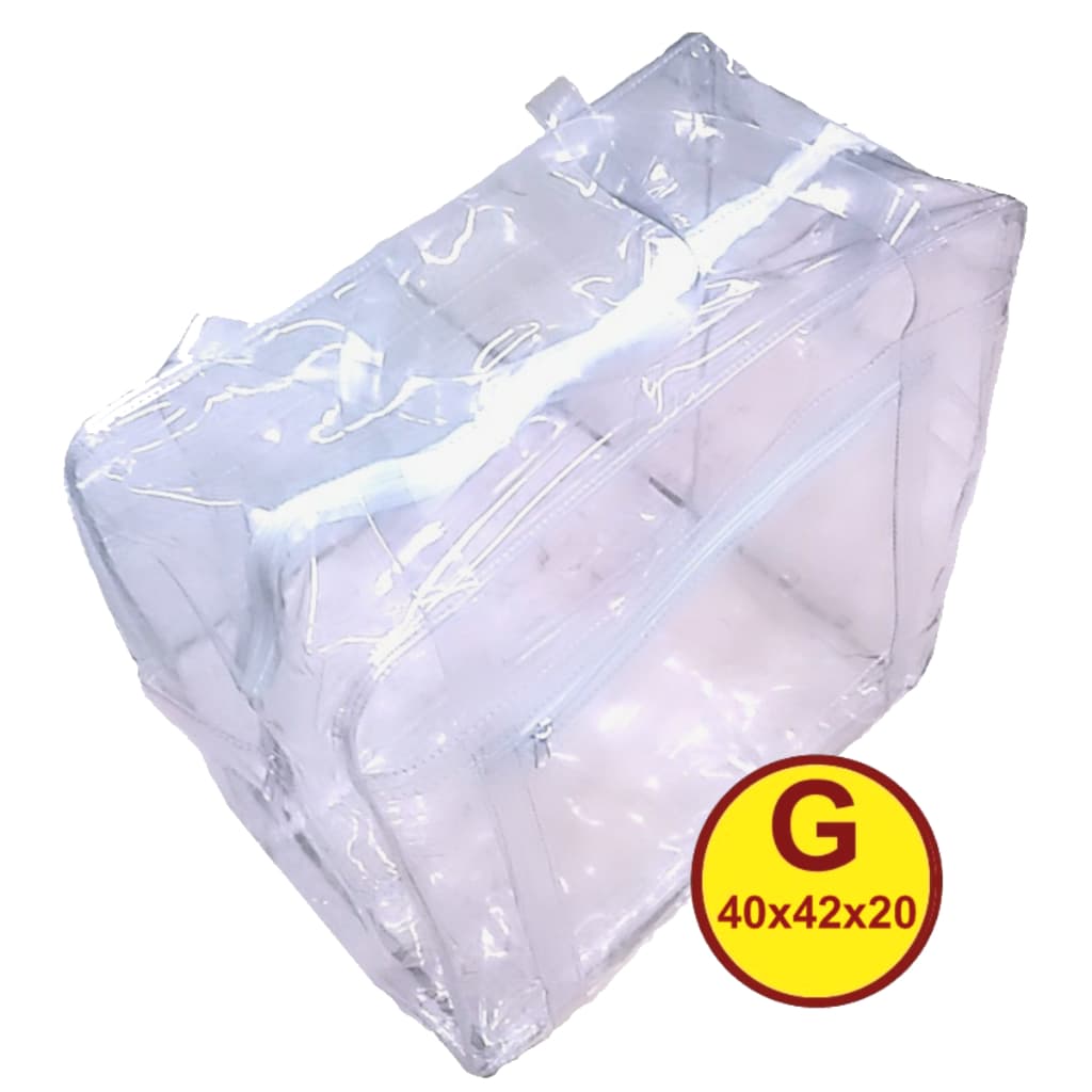 Bolsa Jumbo Sacola Em Pvc Cristal Grosso ransparente Premium Grande com Alças em Silicone