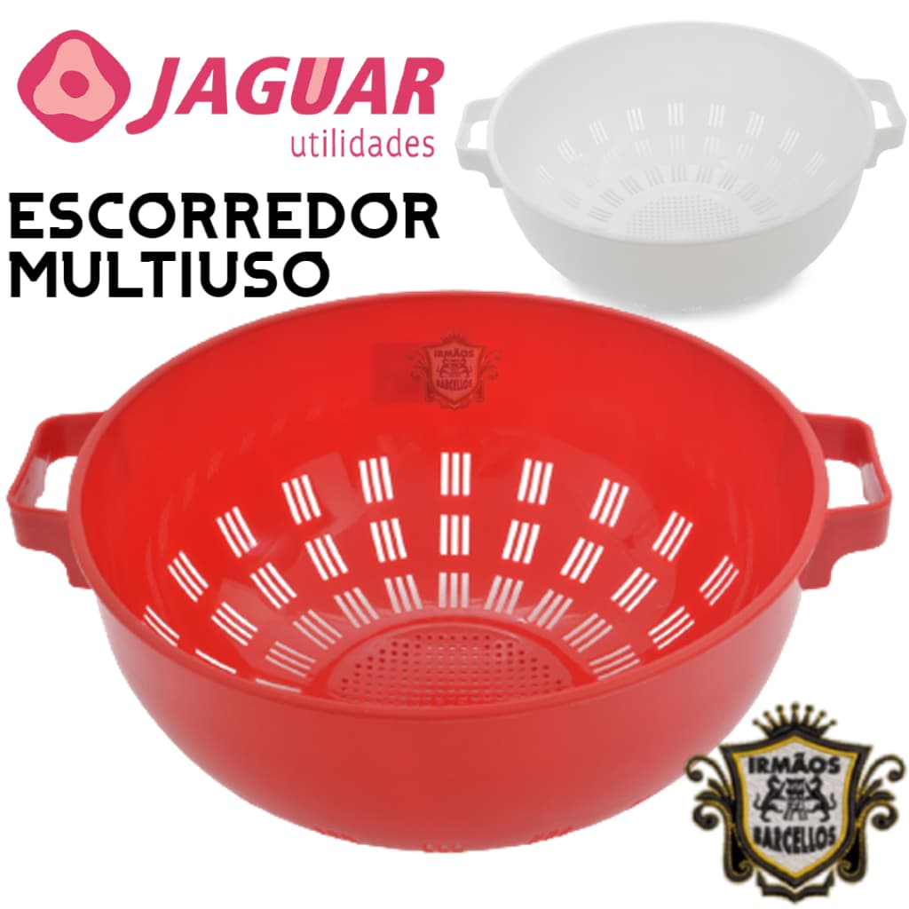 Escorredor de Arroz Multiuso 27CM Color - Lava Tudo Massa Salada Multi-Uso Plástico Utensílios De Cozinha Jaguar