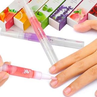 2 Caneta Óleo Hidratante Revitalizador de Cutícula Unhas Sabores