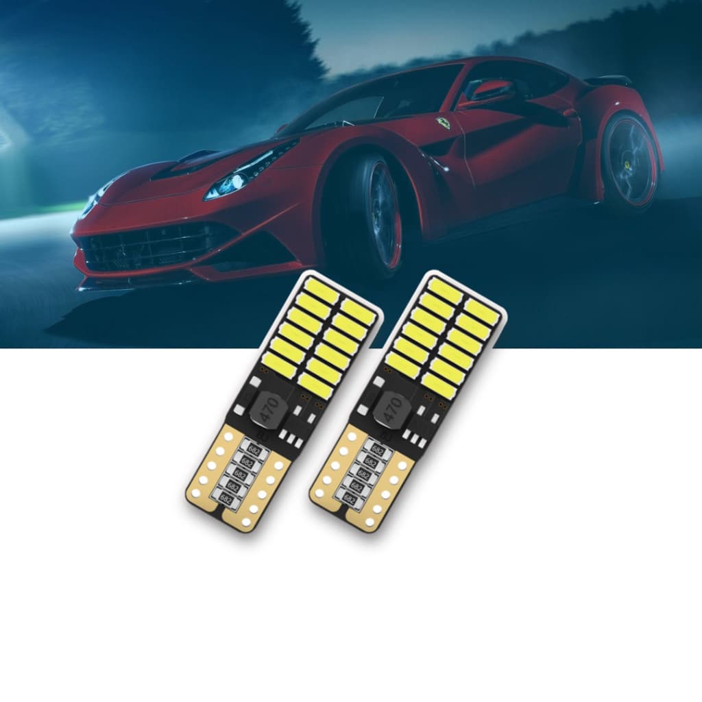 2 Lampadas Led Pingo Led T10 Canbus C/ Canceller 24 Leds Smd - ENVIO IMEDIATO