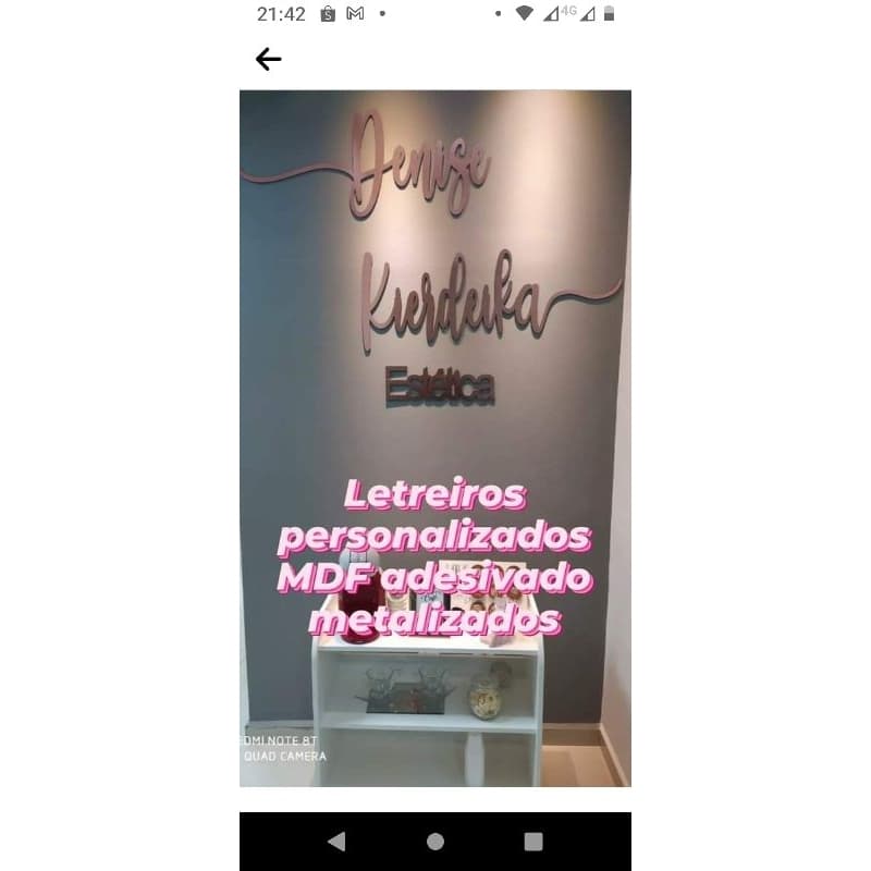 Logo personalizadas em MDF adesivado 3mm.