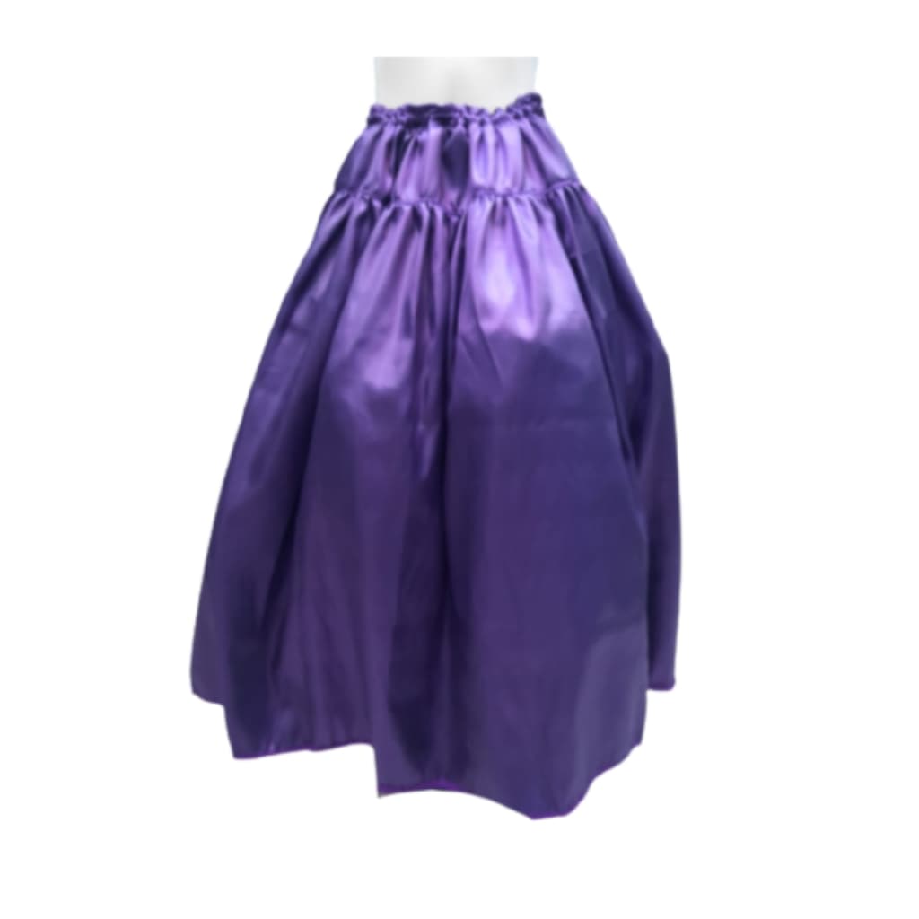 Saia de cetim ROXO Nanã Candomblé / Umbanda