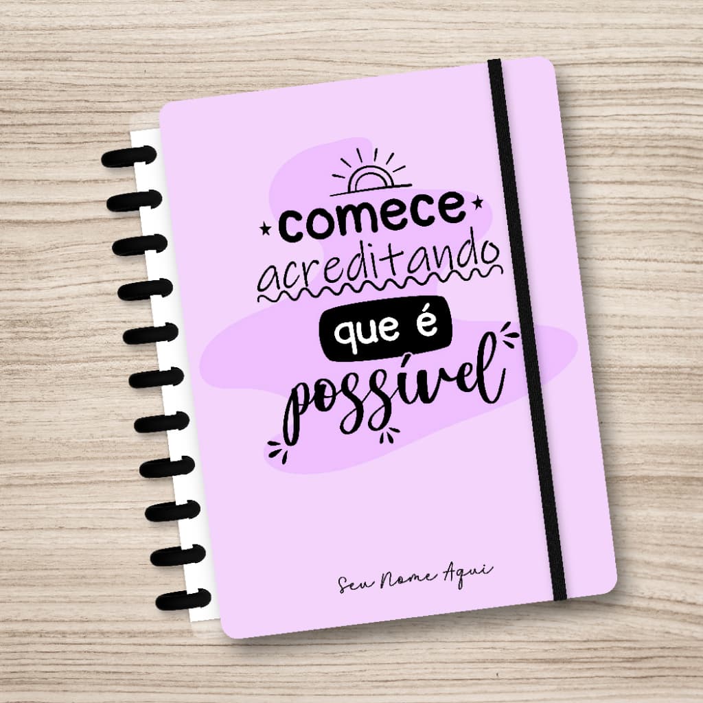 Caderno de Disco Inteligente Personalizado