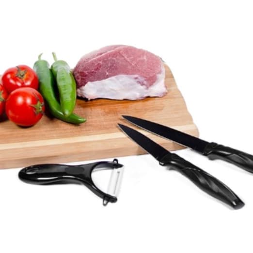 Kit Facas Faqueiro 6 Peças Cozinha Alimentos Resistente BBG-70105