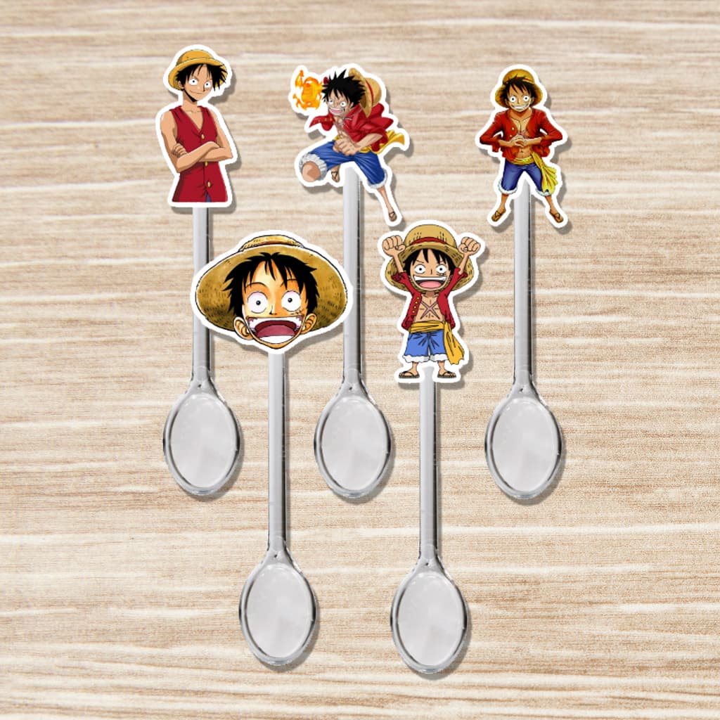 25 , 50 OU 100 MINI COLHERZINHA FESTA LUFFY ONE PIECE