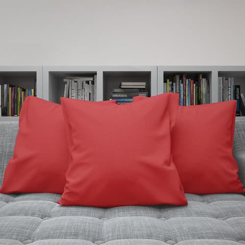 4 Capas de Almofadas Decorativa Sala Quarto Tecido Liso