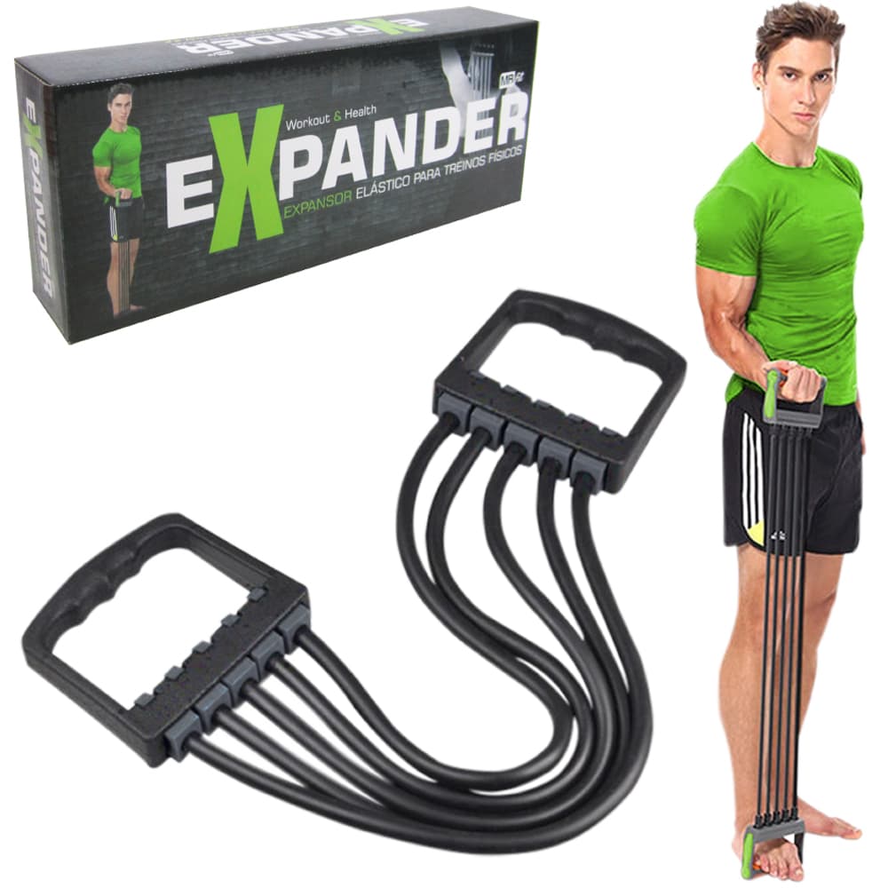 EXTENSOR ELASTICO PARA EXERCICIOS OMBRO / TRICEPS / BICEPS / ANTEBRACO EXPANDER