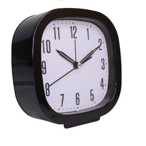 Relógio Despertador Minimalista Quadrado Para Mesa Silencioso 12cm