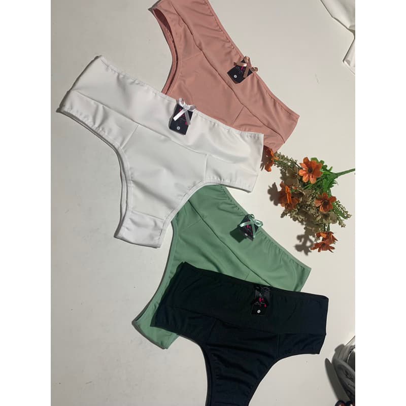 KIT 10 CALCINHAS CÓS ALTO PRENDE BARRIGA CALCINHA COM MAIOR CONFORTO PROMOÇÃO