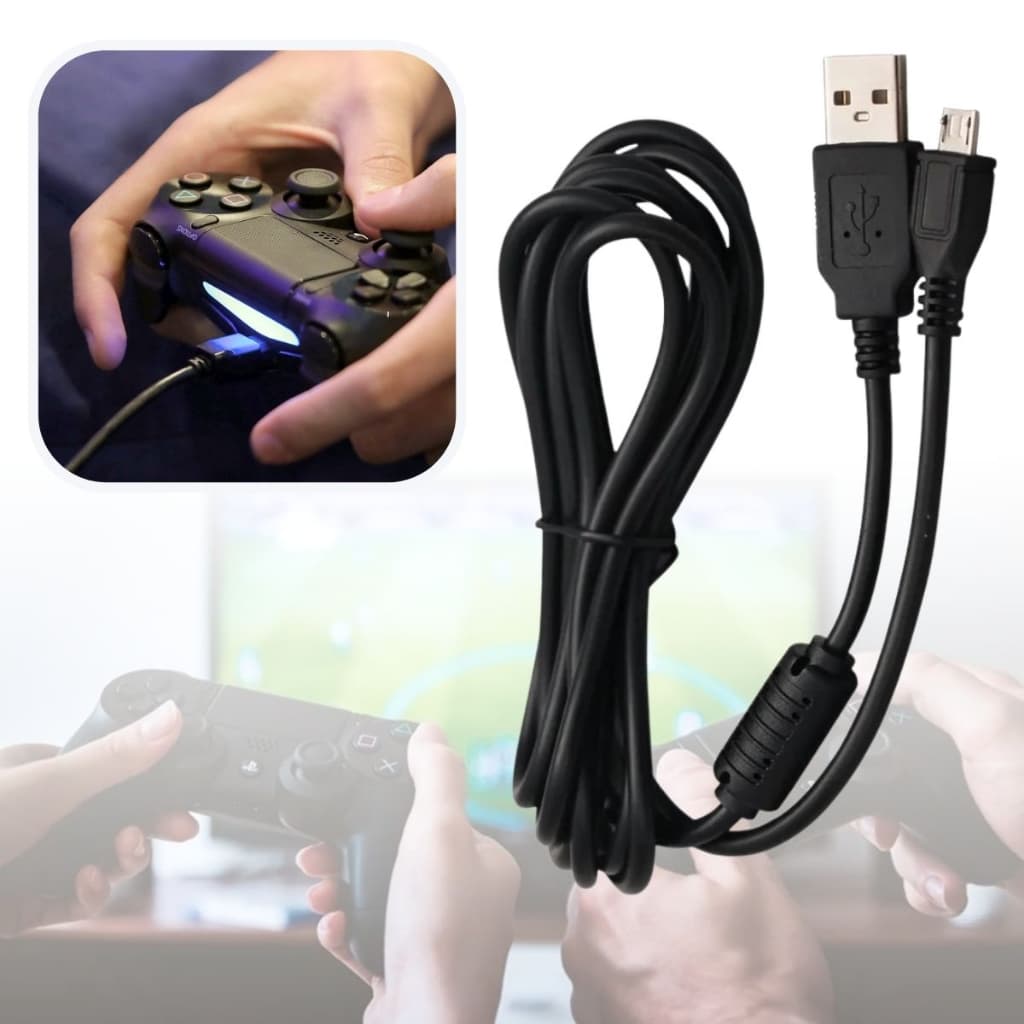 Cabo Controle Para Ps4 Play 4 Carregar Manete Sem Fio Micro Usb V8 Carregador Recarga Rápida Top e Barato