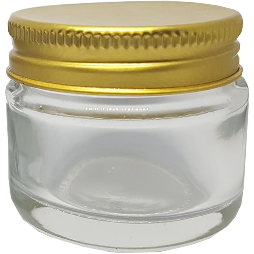 30 Pote Vidro Tampa Alumínio Prata Ou Ouro 30ml Brigadeiro