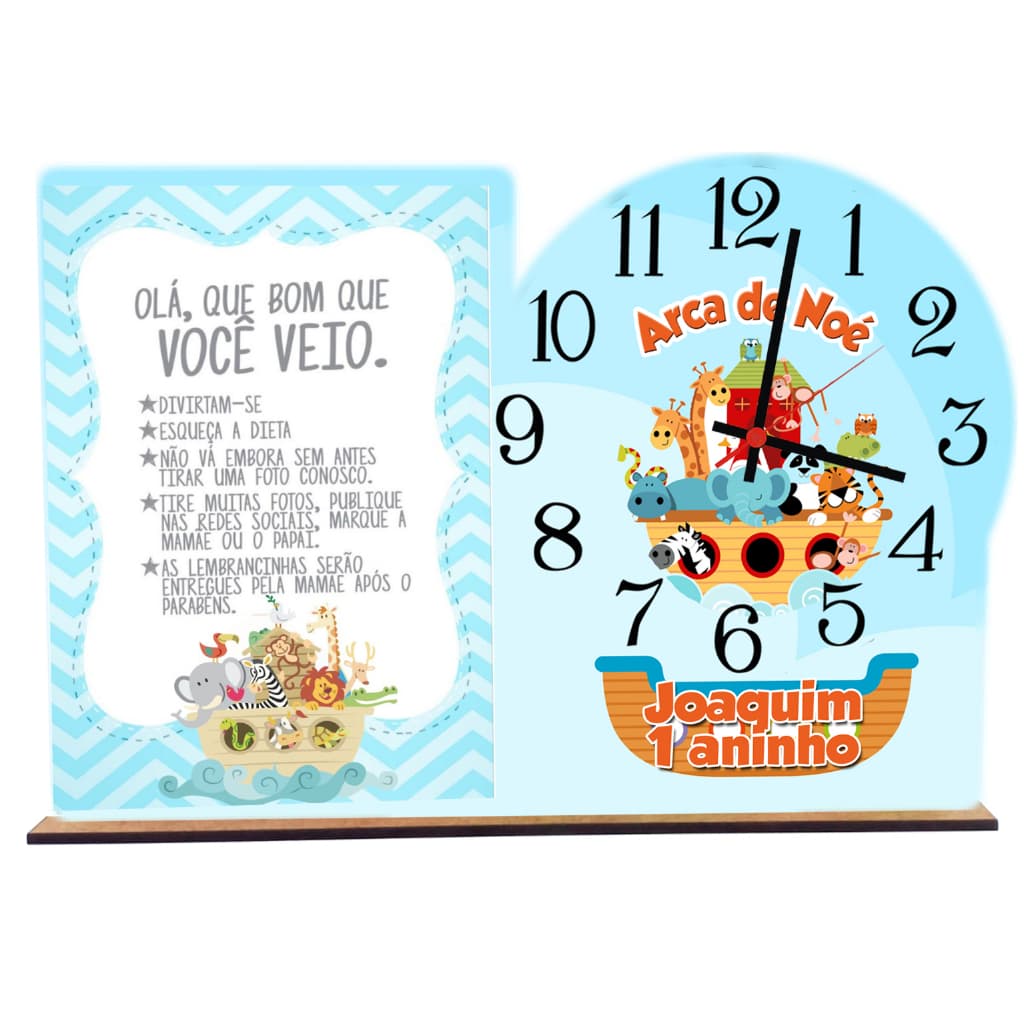 Centro de Mesa Arca de Noé Lembrancinha com 5 unidades
