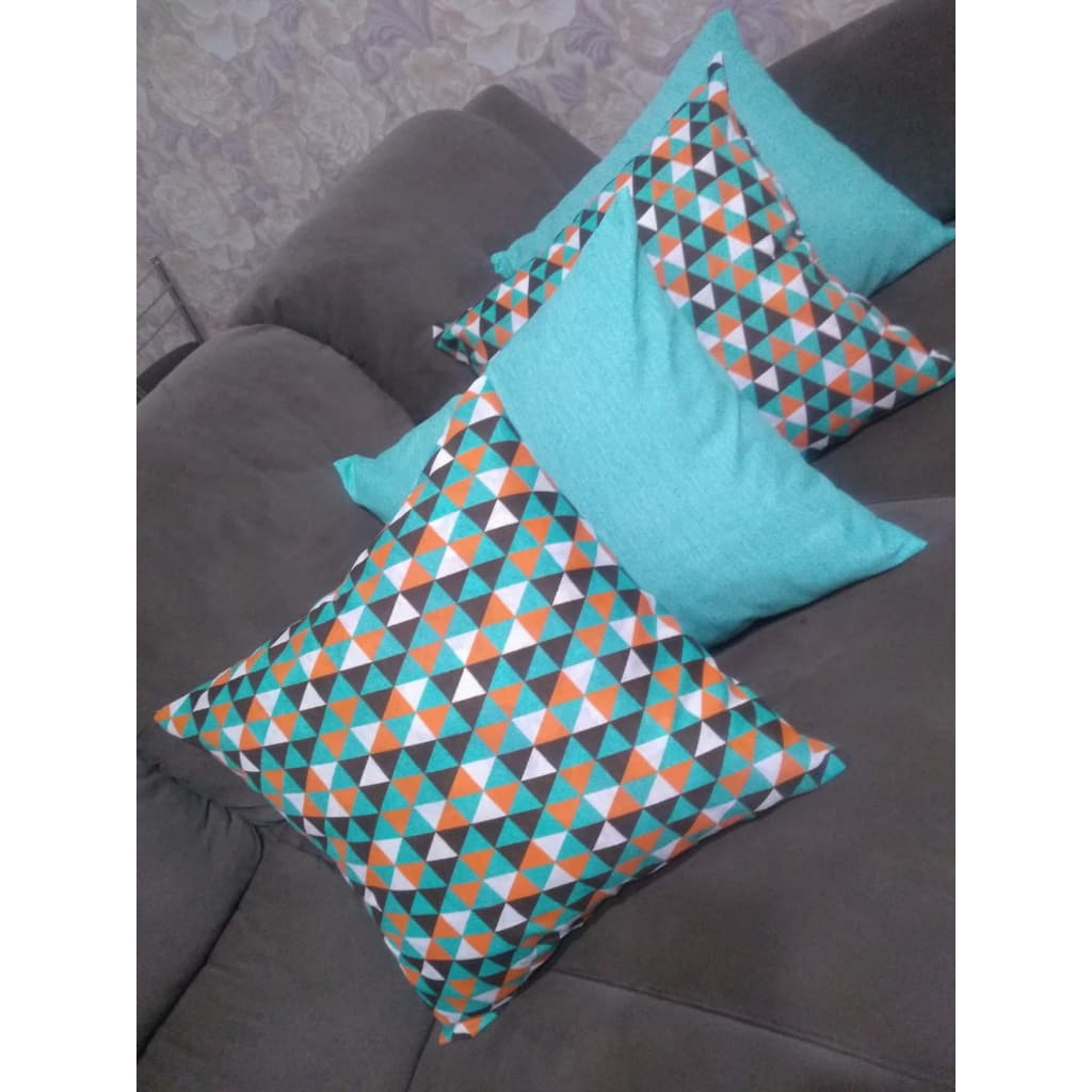 Kit 4 Capas Para Almofada Decorativas 45X45 C/ Ziper