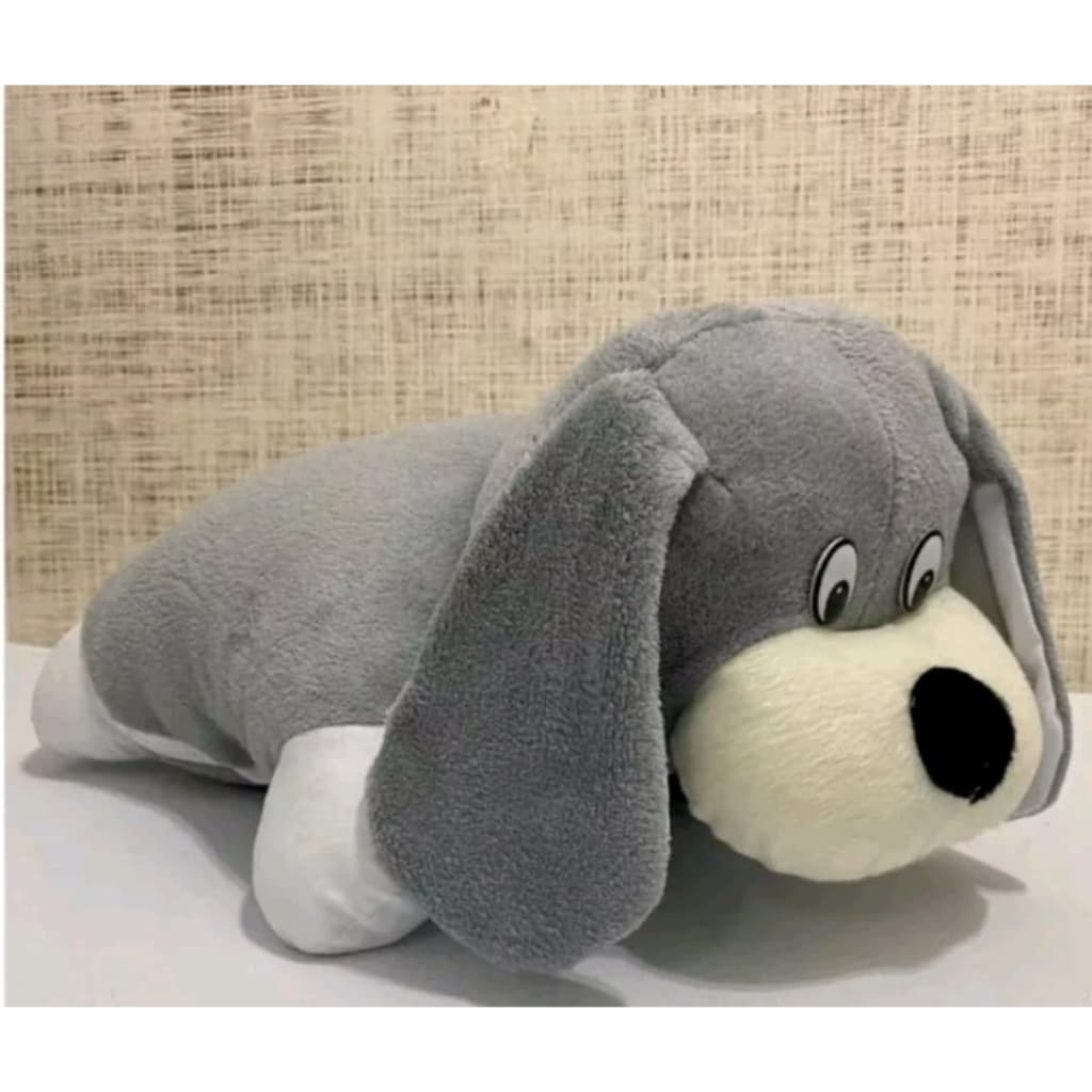 almofada travesseiro cachorro infantil 2em1 30cm x 30cm antialergco