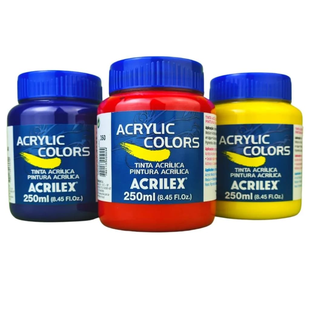 Tinta Acrilica Para Tela Acrylic Colors Acrilex 250ml Cores
