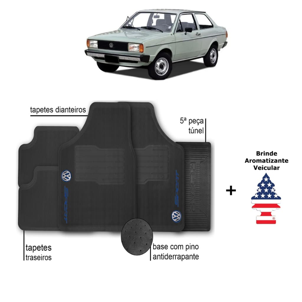 Tapete Voyage G1 Volkswagen Automotivo Borracha + Aromatizante