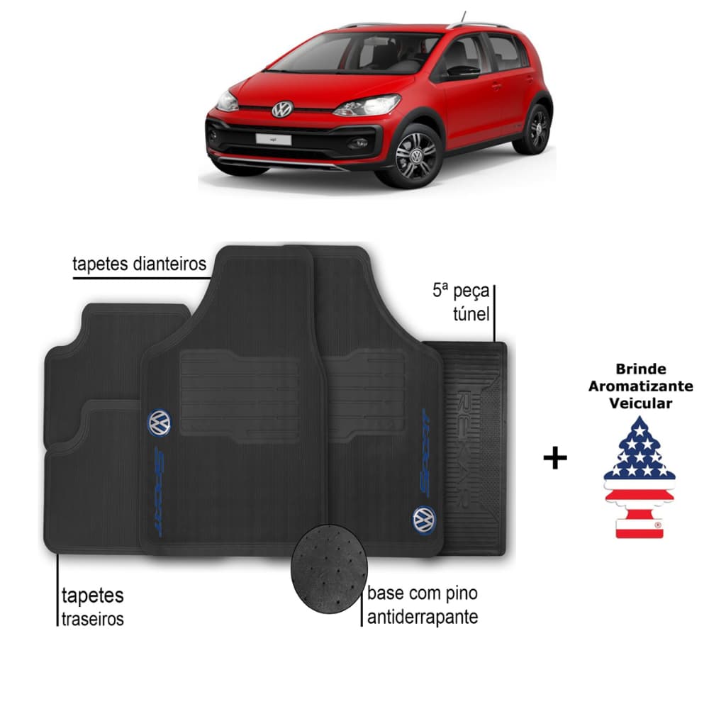 Tapete Up Volkswagen Automotivo Borracha + Aromatizante