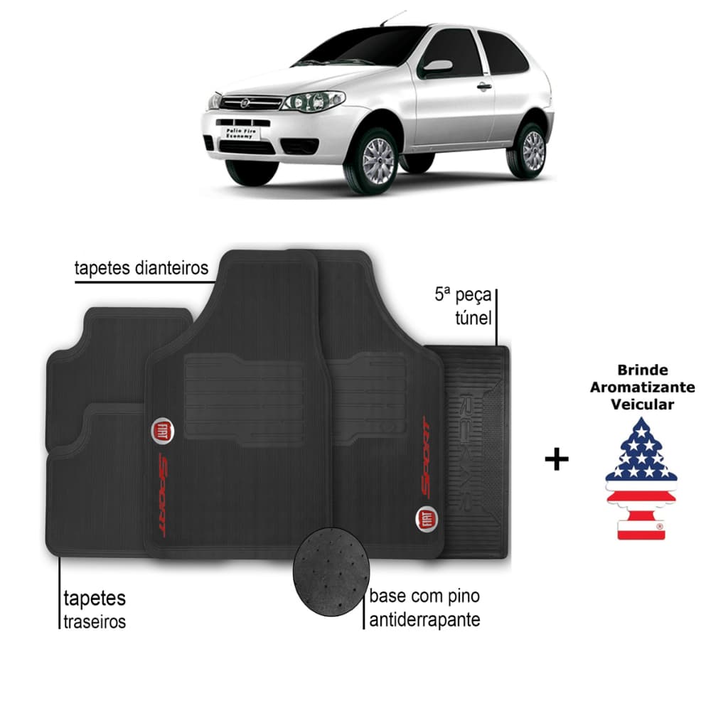 Tapete Fiat Palio Baleia Personalizado Sport Automotivo Borracha
