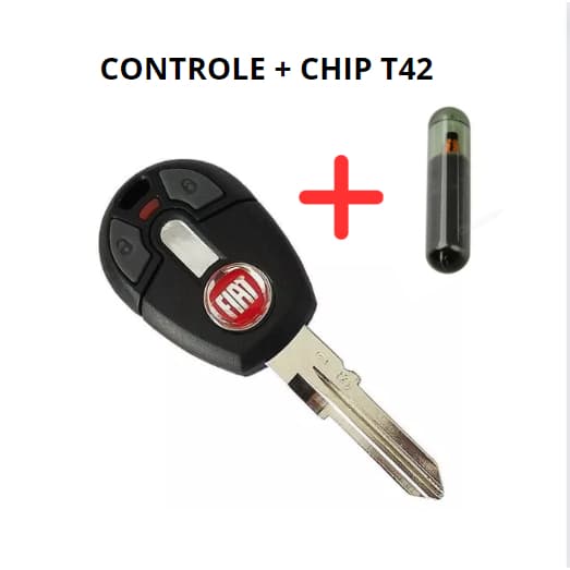 Chave Gaveta Controle Alarme Positron Com Chip Fiat Uno Palio Strada Siena Completa