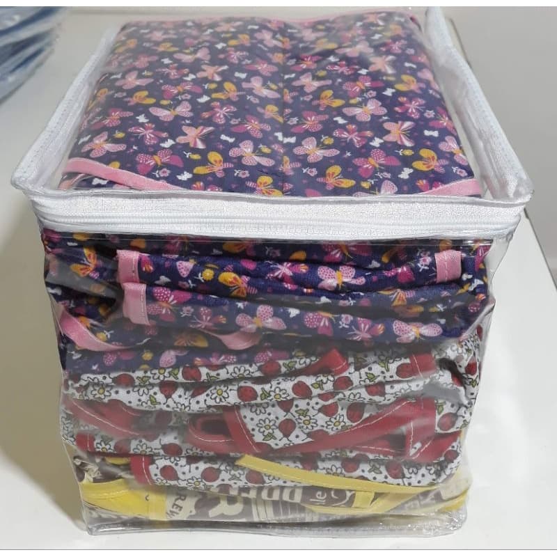 Embalagem de PVC 38X38X38 Organizadora Para Guardar Edredom E Roupas kit 2