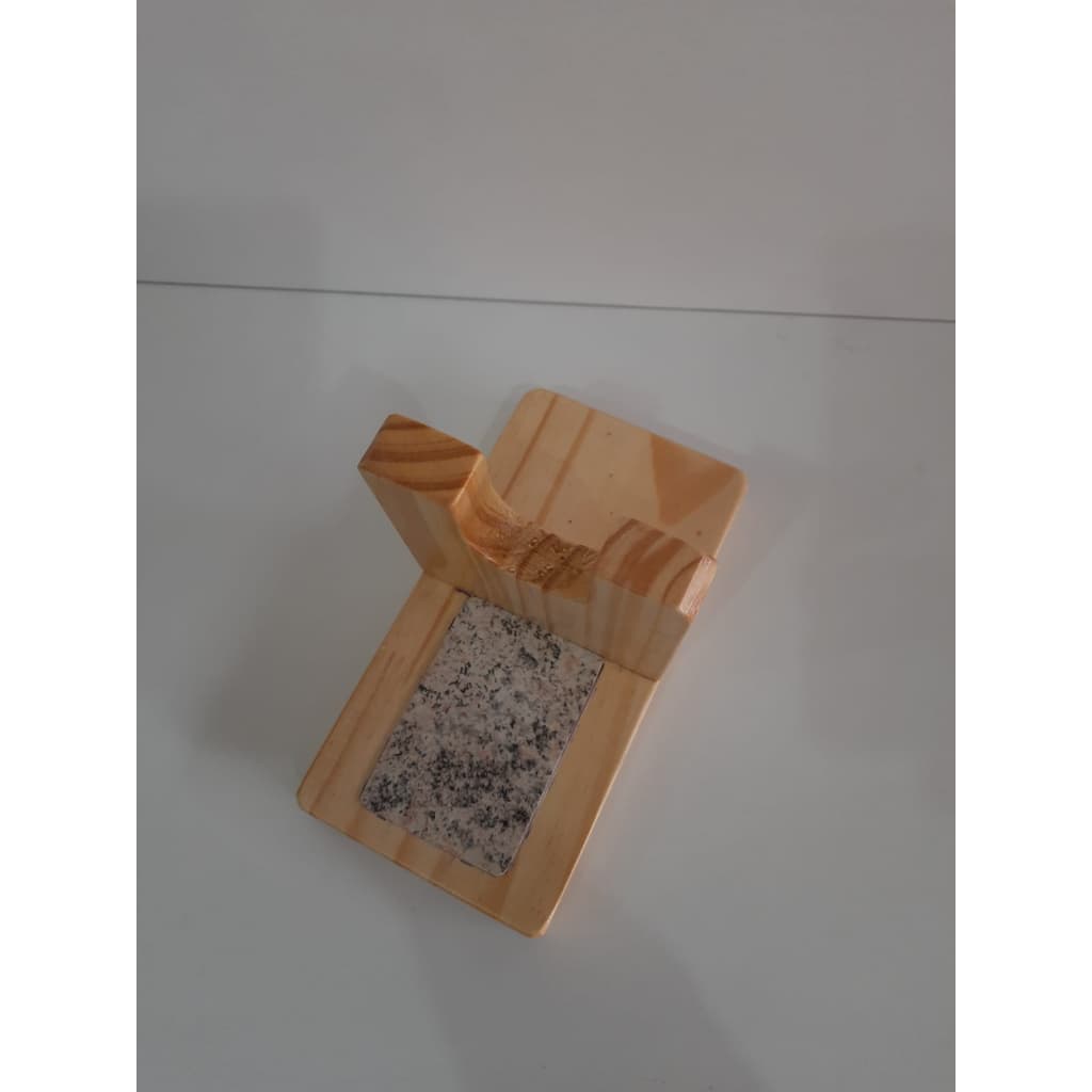 Suporte para cola quente de bastão feito em madeira pinus alta qualidade