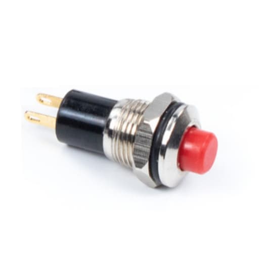 Interruptor botão 10mm COM TRAVA Self-Locking 2pinos
