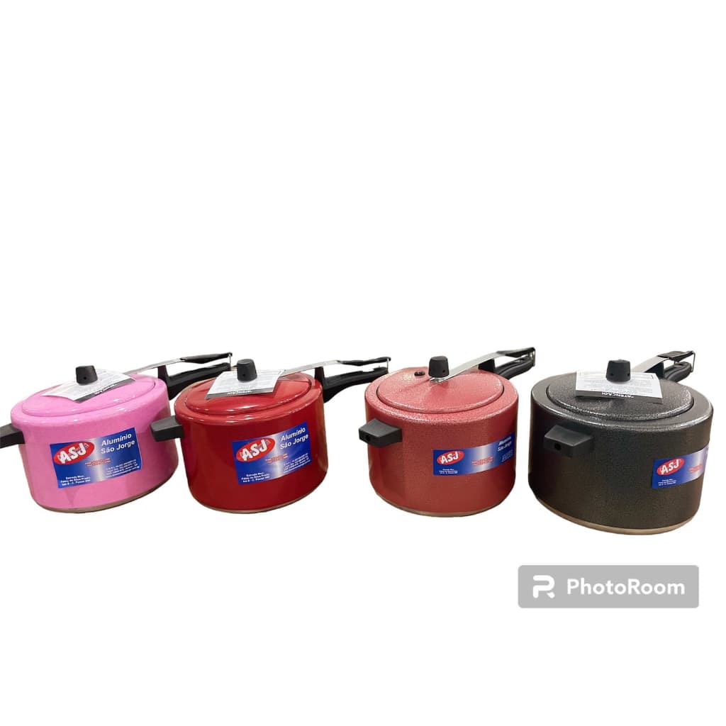 PANELA DE PRESSÃO PRESAO 7 LITROS - ASJ VÁRIAS CORES + ENVIO RÁPIDO