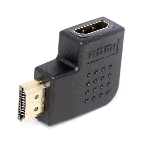 Adaptador Compativel Curva Hdmi Macho X Femea Em L 90 Graus Lateral