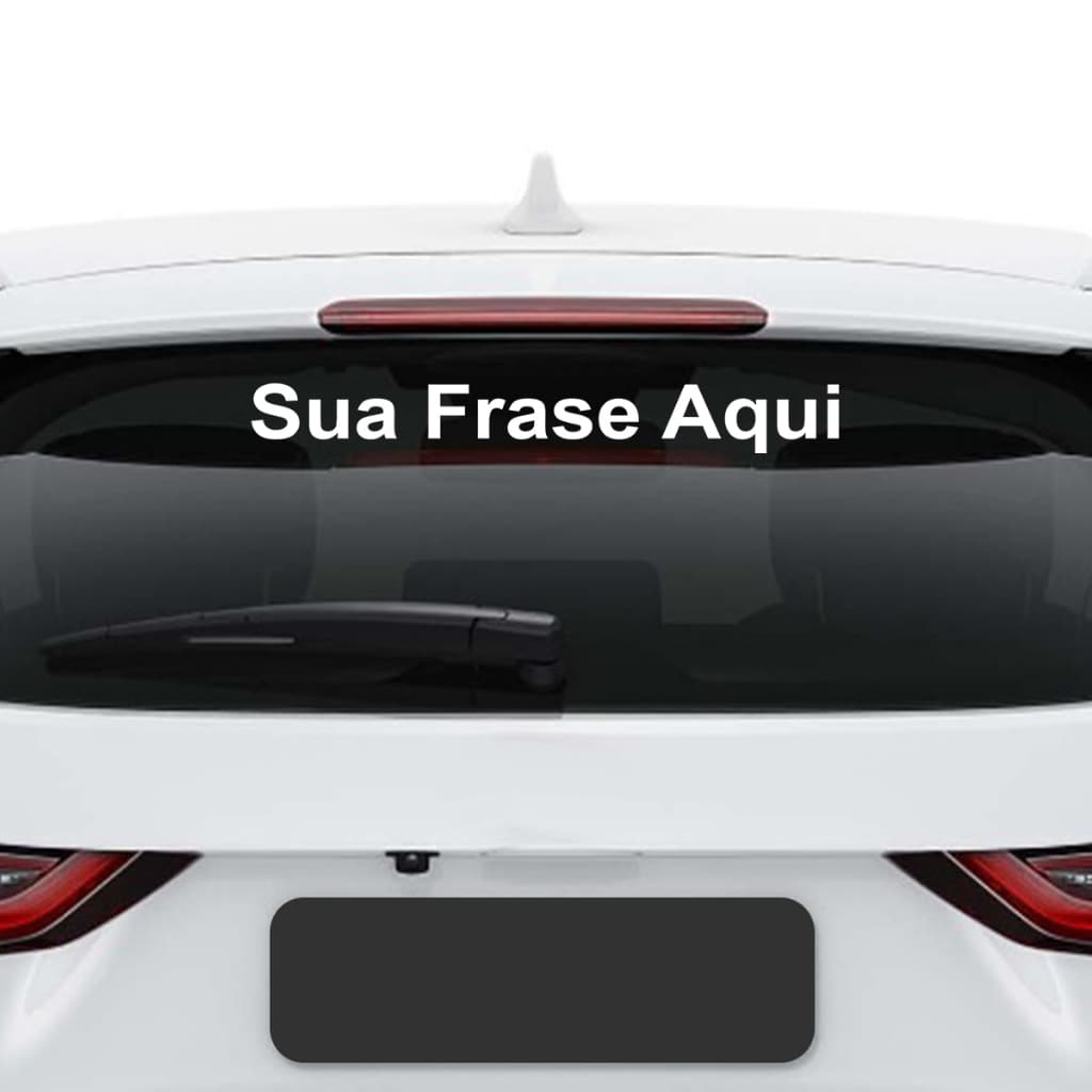 Adesivo Personalizado Frase Nome Fonte Arial Bold Carro Dub 58cm