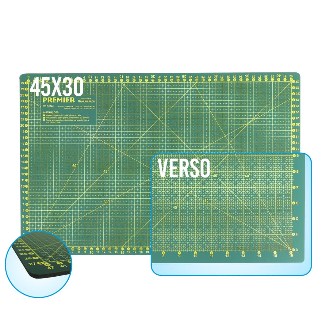 Base de Corte A3 45x30cm Dupla Face Para Patchwork