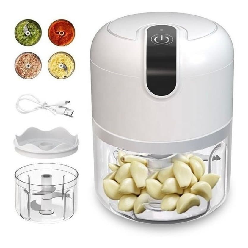 Mini Processador Triturador de alimentos Para Legumes Alho Gengibre Sem Fio Elétrico TG