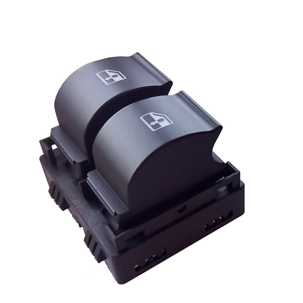 Botão Duplo de Vidro Elétrico Fiat Led Âmbar ou Branco ou Verde