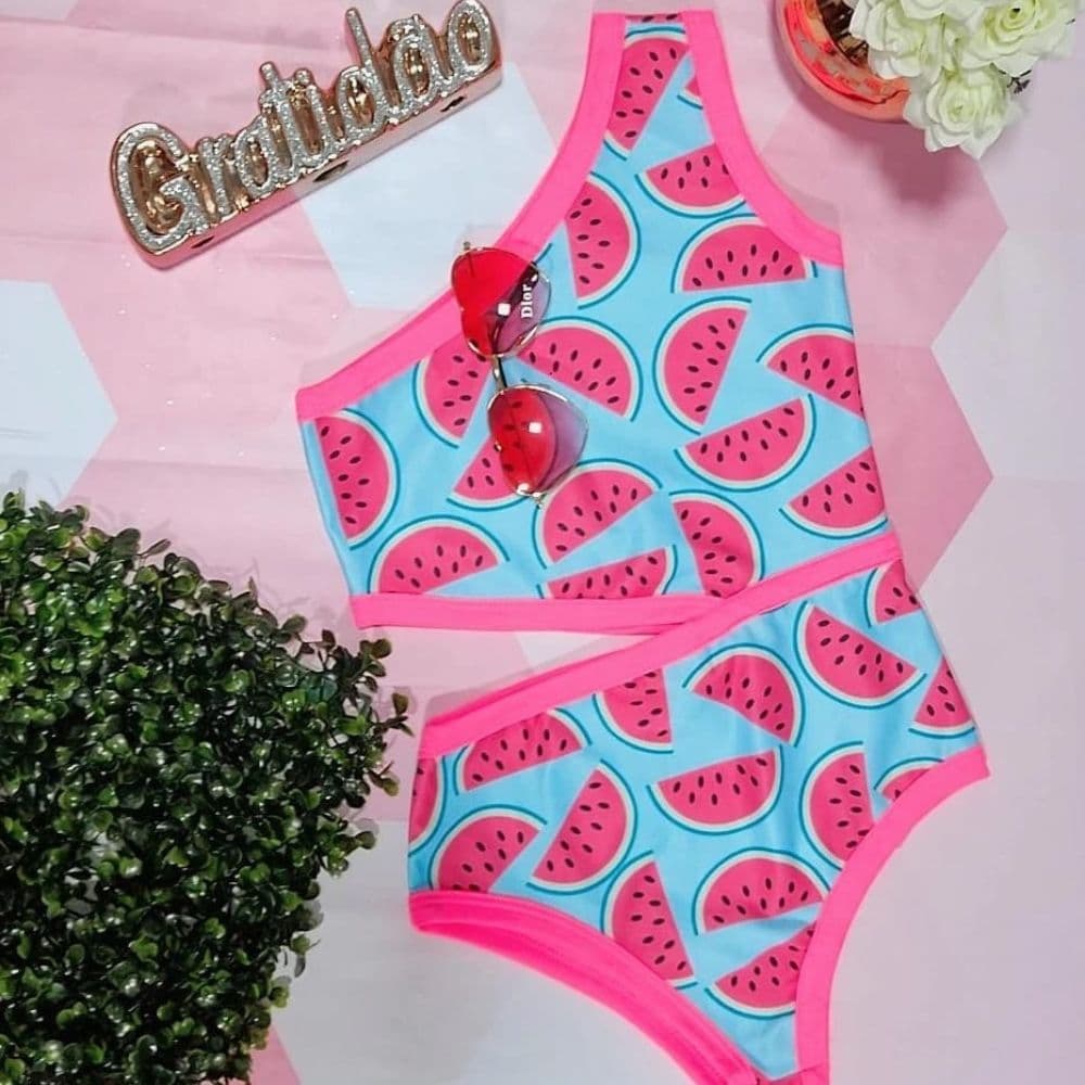 Maiõ Infantil Menina Moda Praia 2024/Verão diversas estampas