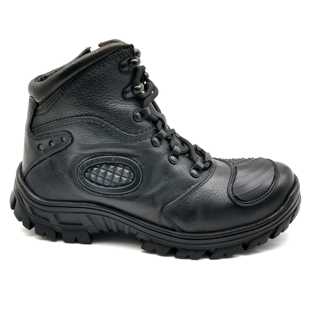 Bota Coturno Motociclista Ziper Lateral