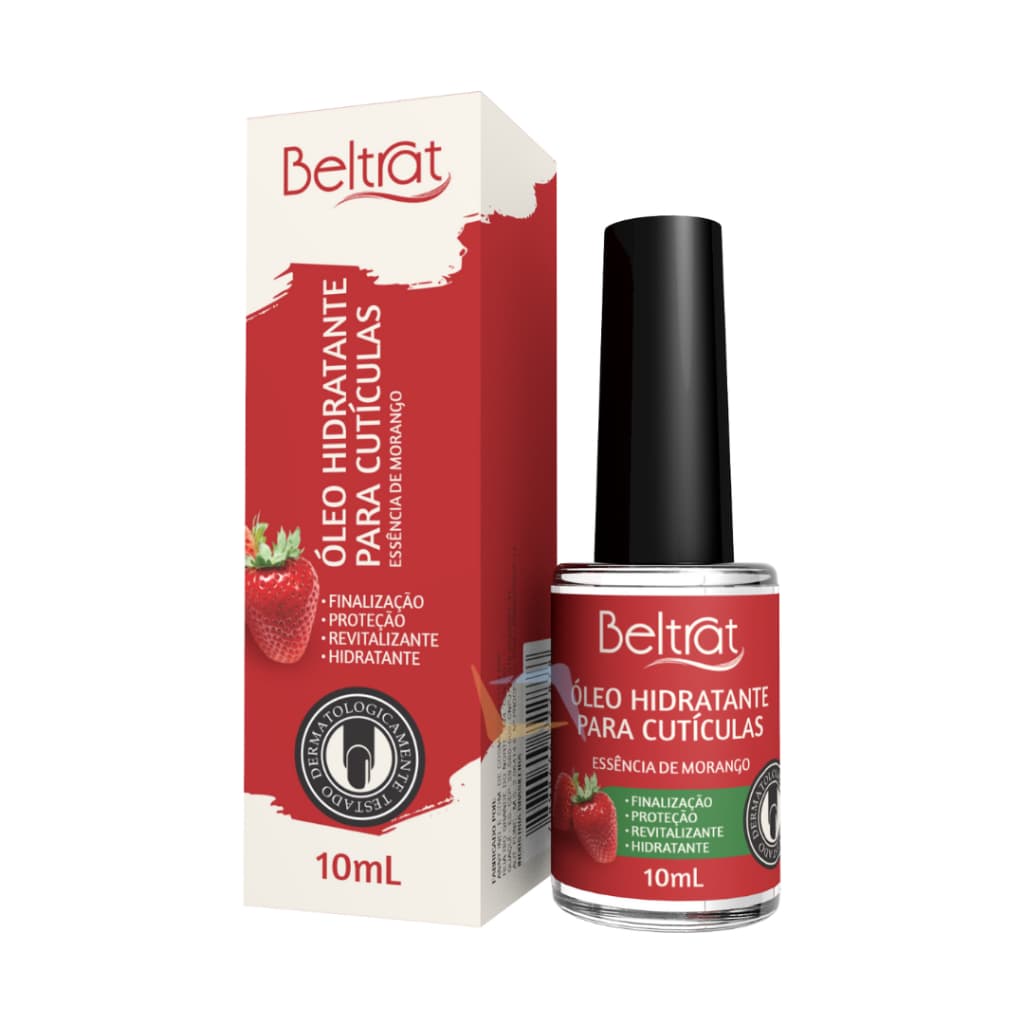 Óleo De Cutículas Morango Beltrat 10ml/ Finalizadores Alongamento De Unhas em Gel