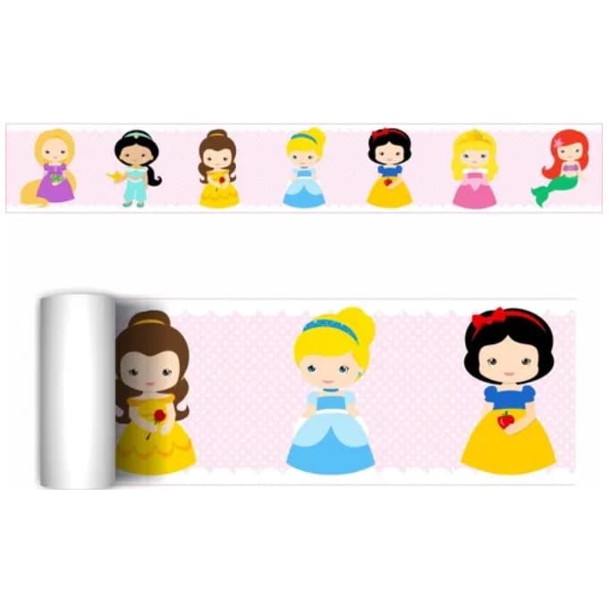 Faixa decorativa princesa personalizável menina infantil