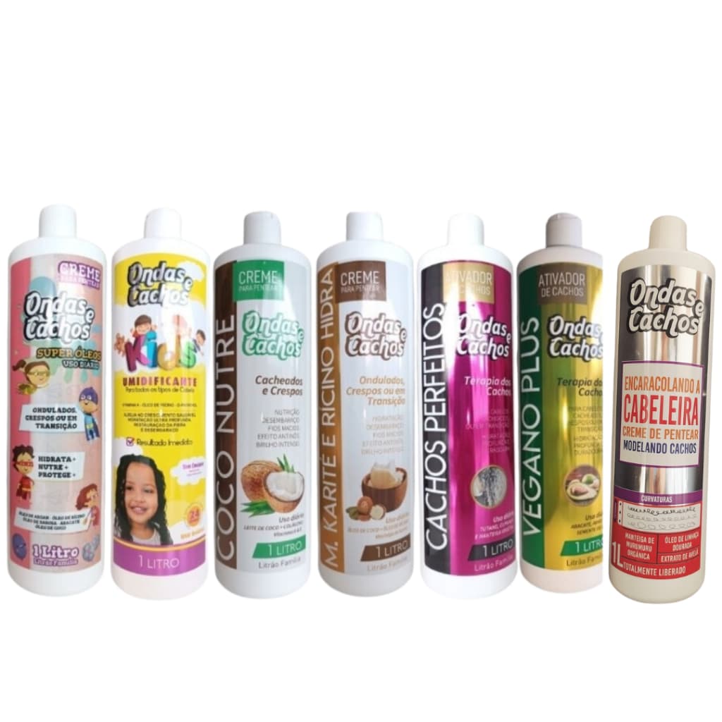 CREME PARA  PENTEAR -  ATIVADOR DE CACHOS ONDAS E CACHOS 1L