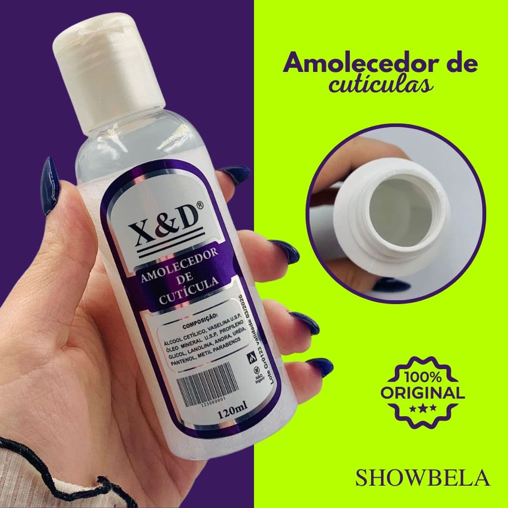 Amolecedor de Cutícula Para Unhas X&D Profissional Manicures 120ml