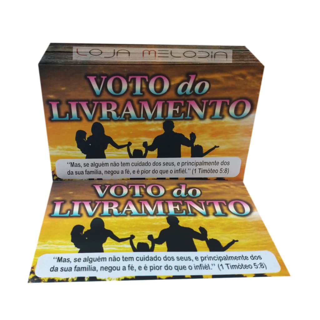 Envelope Dízimos Voto Do Livramentos  P /100 Unidades