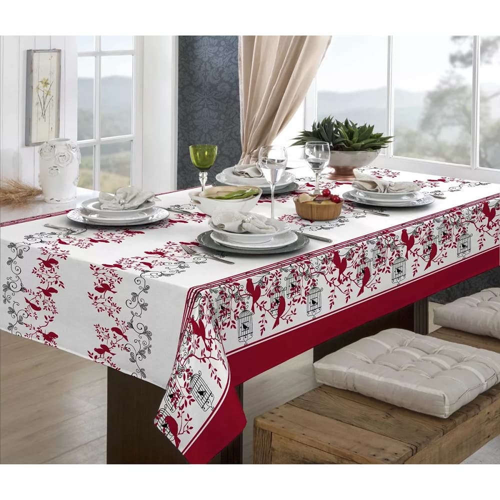 Toalha de Mesa Linhão 4 Cadeiras Varios Modelos