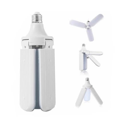 LÂMPADA pás hélices de ventilador com lâmpadas leds articuladas [ LED BULB ] - C&S BAZAR -