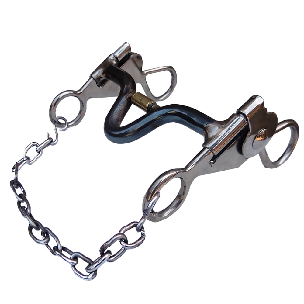 Freio Tabatinga Em aço Inox (mangalarga Marchador) embocadura profissional para cavalos eguas mulas burros equinos muares